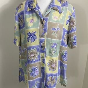 Alia Floral Vintage Relaxed Blouse